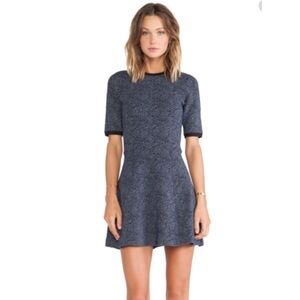 A.L.C. Blue and Black Mini Dress